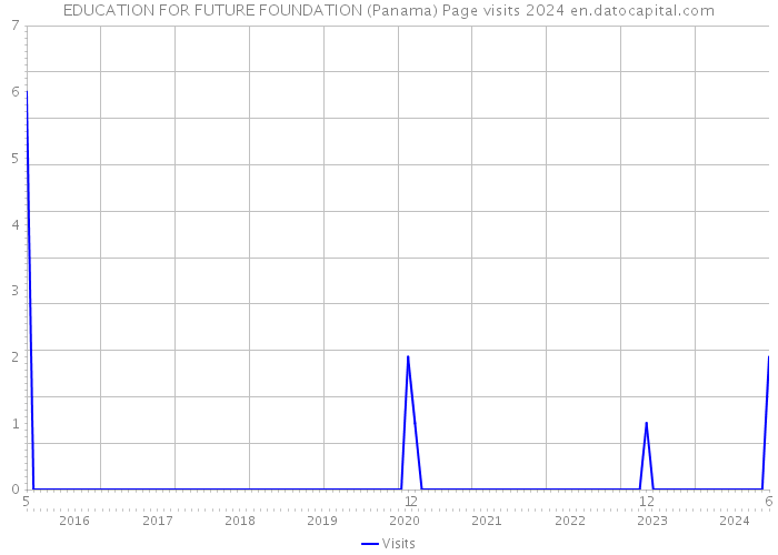 EDUCATION FOR FUTURE FOUNDATION (Panama) Page visits 2024 