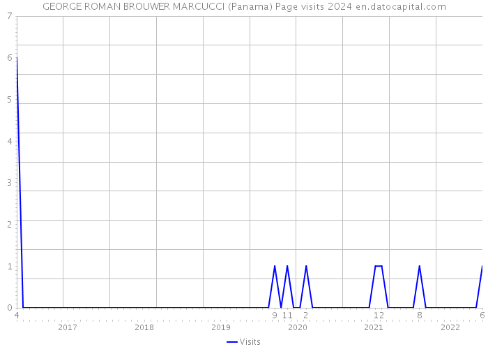 GEORGE ROMAN BROUWER MARCUCCI (Panama) Page visits 2024 