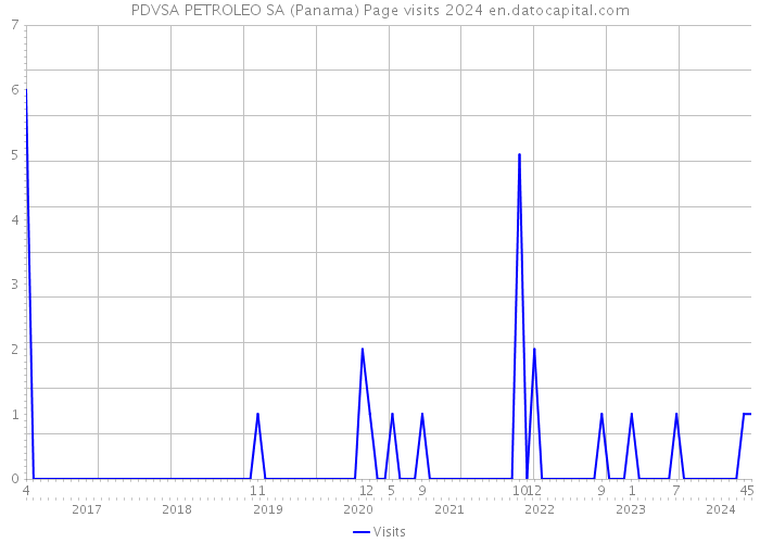 PDVSA PETROLEO SA (Panama) Page visits 2024 