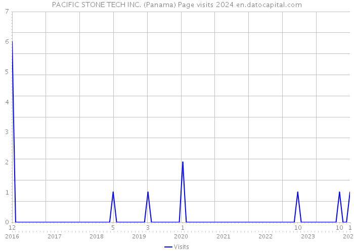 PACIFIC STONE TECH INC. (Panama) Page visits 2024 