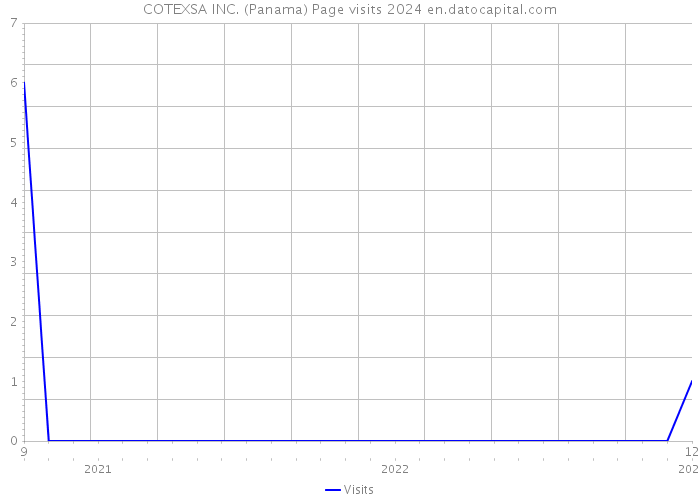 COTEXSA INC. (Panama) Page visits 2024 