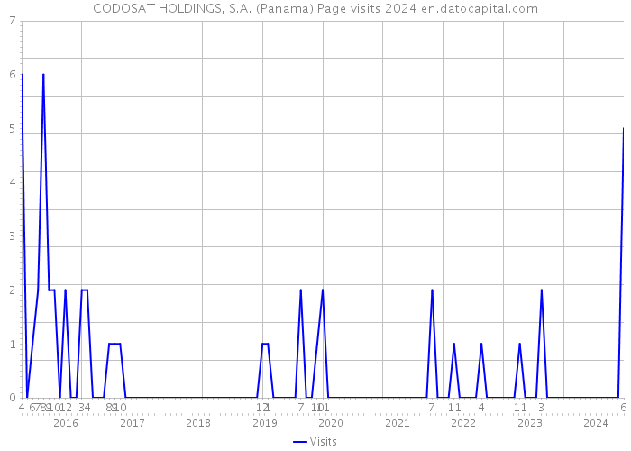 CODOSAT HOLDINGS, S.A. (Panama) Page visits 2024 