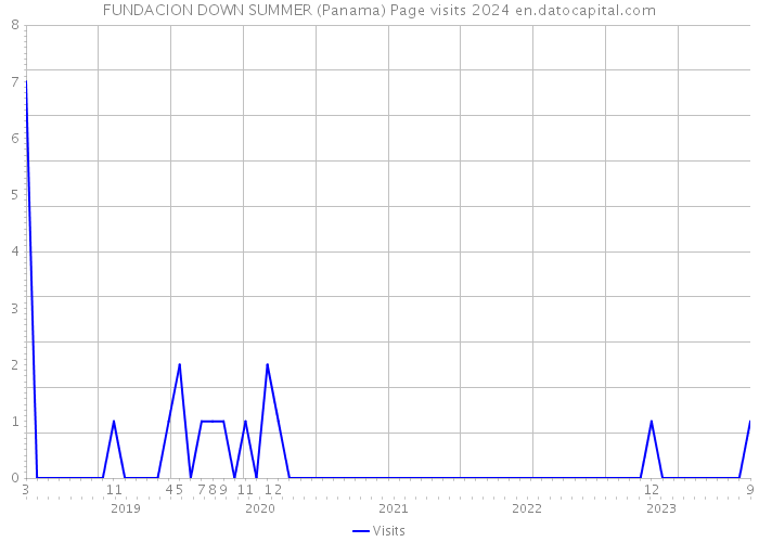 FUNDACION DOWN SUMMER (Panama) Page visits 2024 