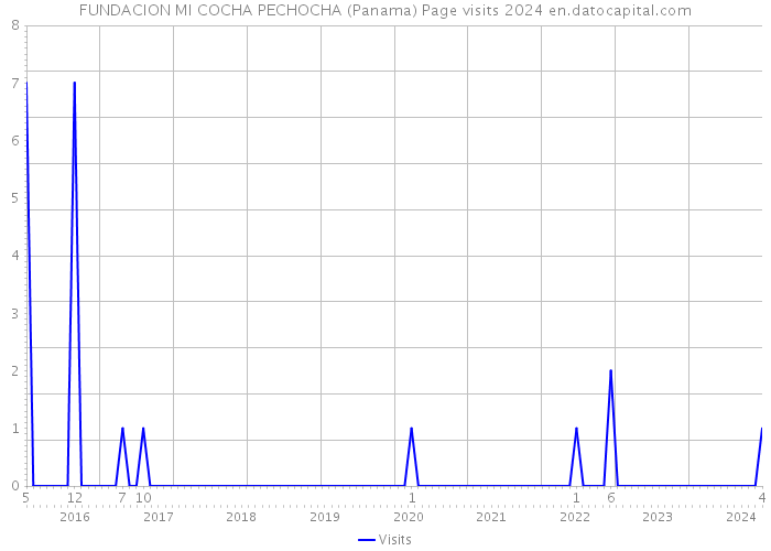 FUNDACION MI COCHA PECHOCHA (Panama) Page visits 2024 
