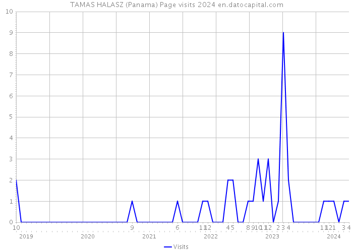 TAMAS HALASZ (Panama) Page visits 2024 