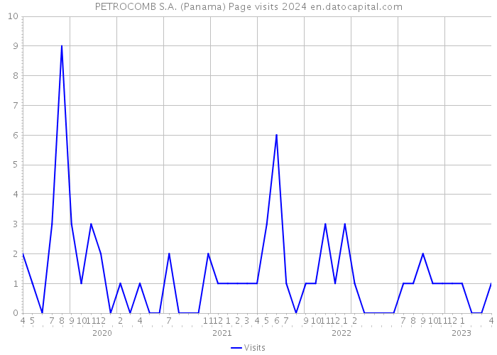 PETROCOMB S.A. (Panama) Page visits 2024 