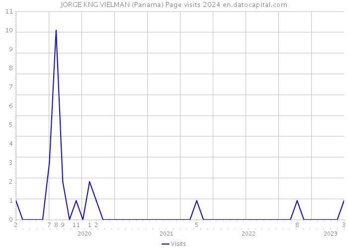 JORGE KNG VIELMAN (Panama) Page visits 2024 