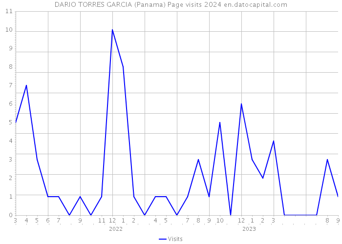 DARIO TORRES GARCIA (Panama) Page visits 2024 