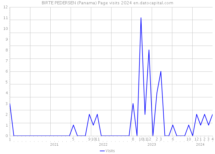 BIRTE PEDERSEN (Panama) Page visits 2024 