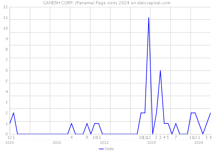 GANESH CORP. (Panama) Page visits 2024 
