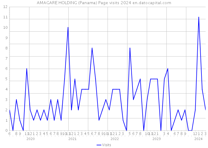 AMAGARE HOLDING (Panama) Page visits 2024 