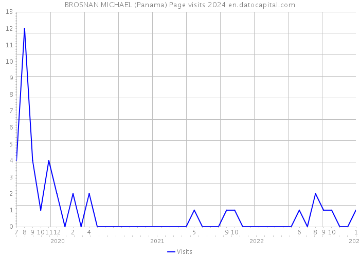 BROSNAN MICHAEL (Panama) Page visits 2024 