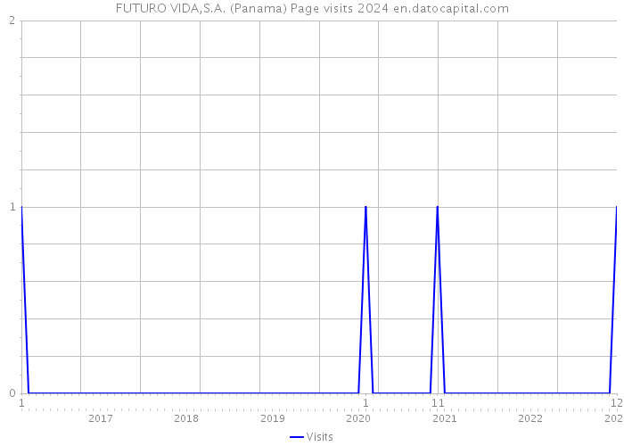 FUTURO VIDA,S.A. (Panama) Page visits 2024 