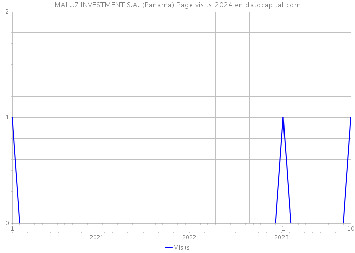 MALUZ INVESTMENT S.A. (Panama) Page visits 2024 