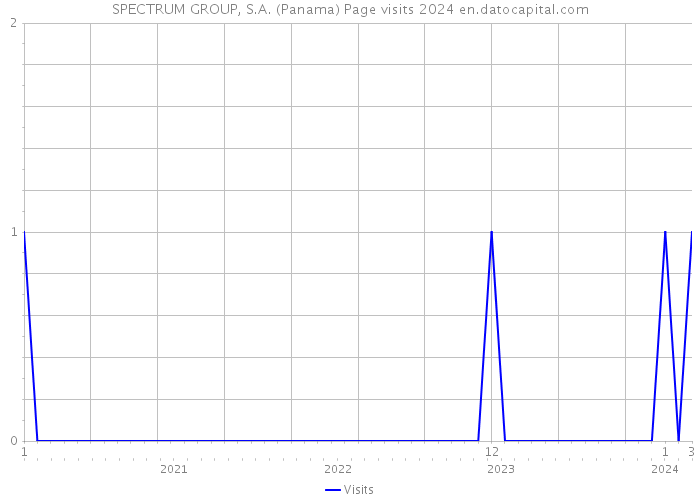SPECTRUM GROUP, S.A. (Panama) Page visits 2024 