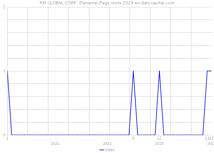 RM GLOBAL CORP. (Panama) Page visits 2024 