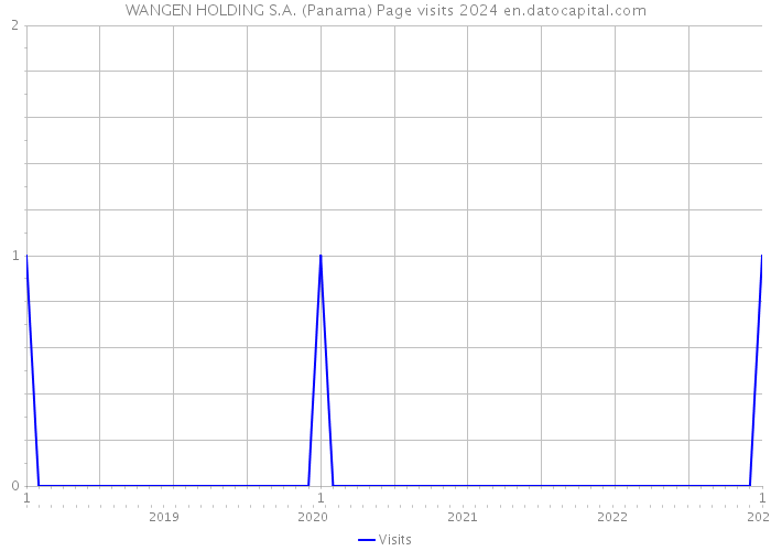 WANGEN HOLDING S.A. (Panama) Page visits 2024 