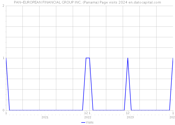 PAN-EUROPEAN FINANCIAL GROUP INC. (Panama) Page visits 2024 