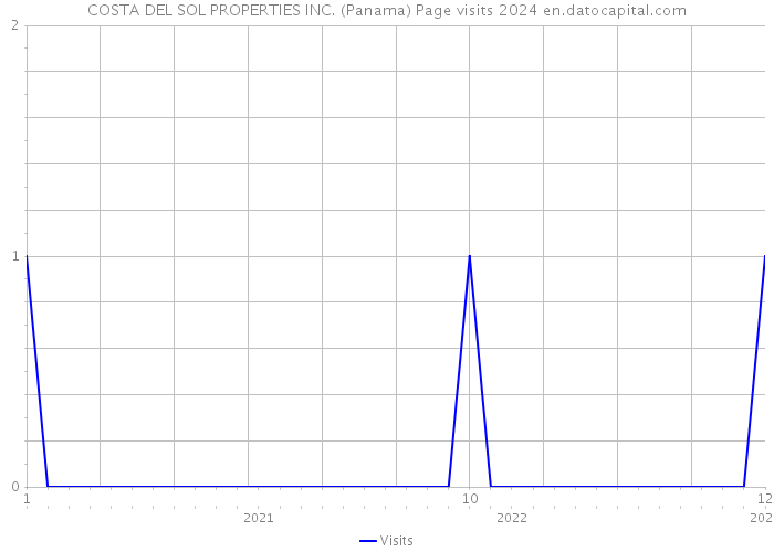 COSTA DEL SOL PROPERTIES INC. (Panama) Page visits 2024 