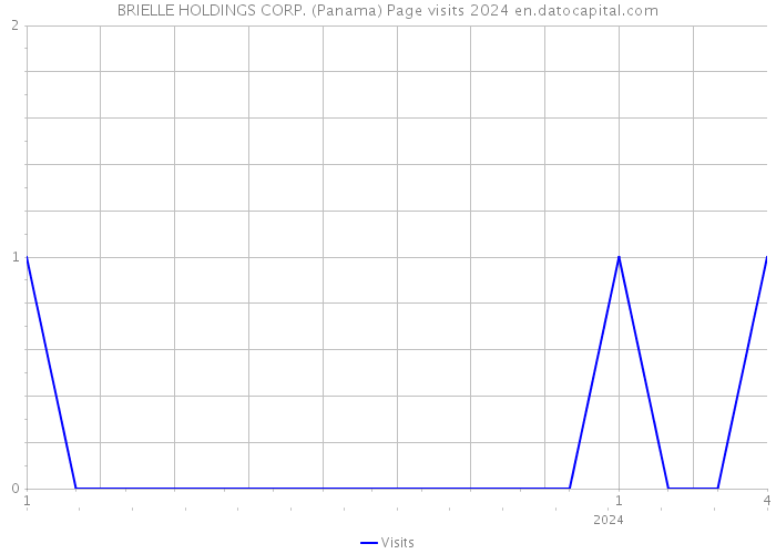 BRIELLE HOLDINGS CORP. (Panama) Page visits 2024 