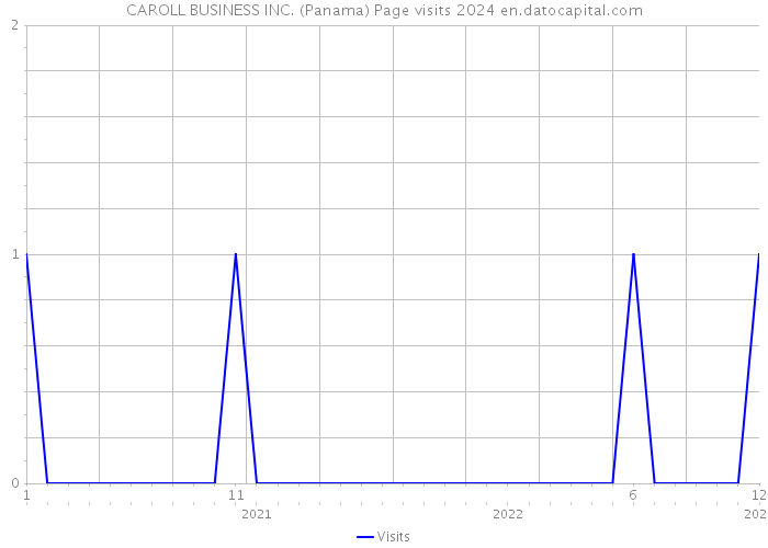CAROLL BUSINESS INC. (Panama) Page visits 2024 