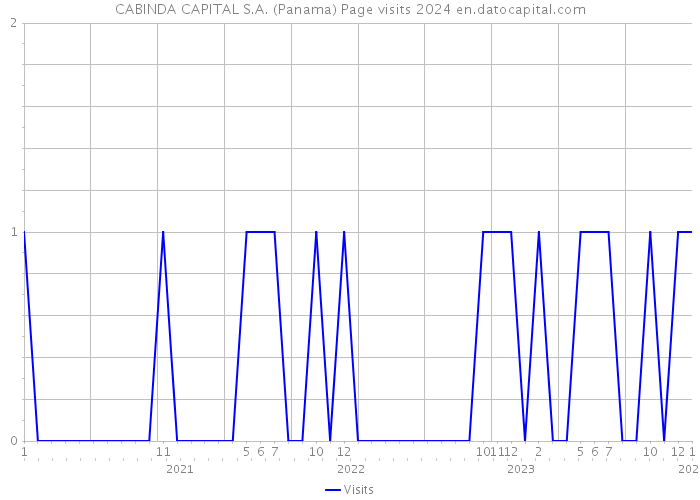 CABINDA CAPITAL S.A. (Panama) Page visits 2024 