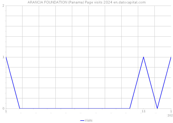 ARANCIA FOUNDATION (Panama) Page visits 2024 