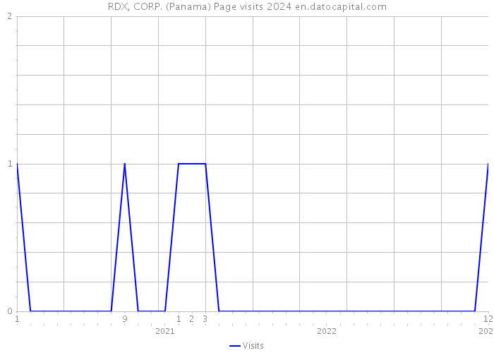 RDX, CORP. (Panama) Page visits 2024 