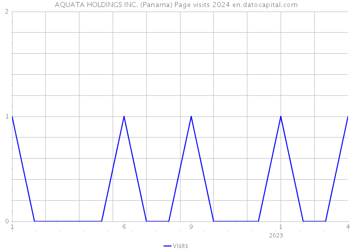 AQUATA HOLDINGS INC. (Panama) Page visits 2024 