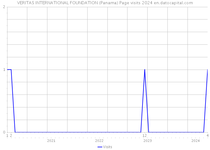 VERITAS INTERNATIONAL FOUNDATION (Panama) Page visits 2024 