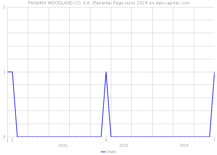 PANAMA WOODLAND CO. S.A. (Panama) Page visits 2024 