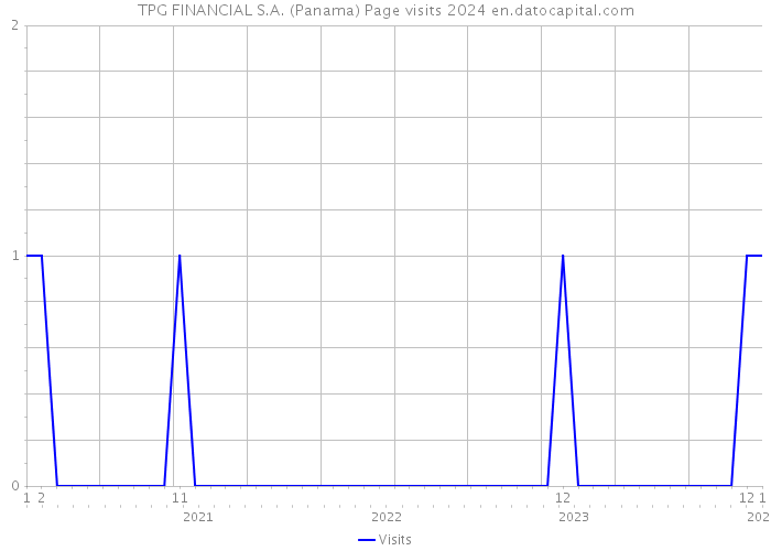 TPG FINANCIAL S.A. (Panama) Page visits 2024 