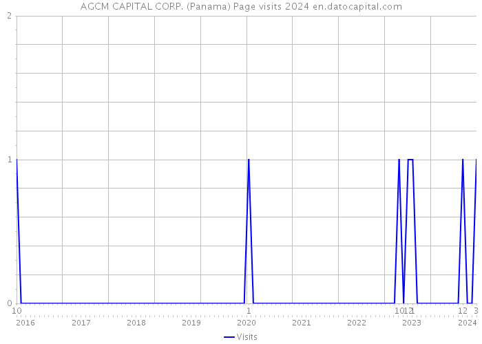 AGCM CAPITAL CORP. (Panama) Page visits 2024 