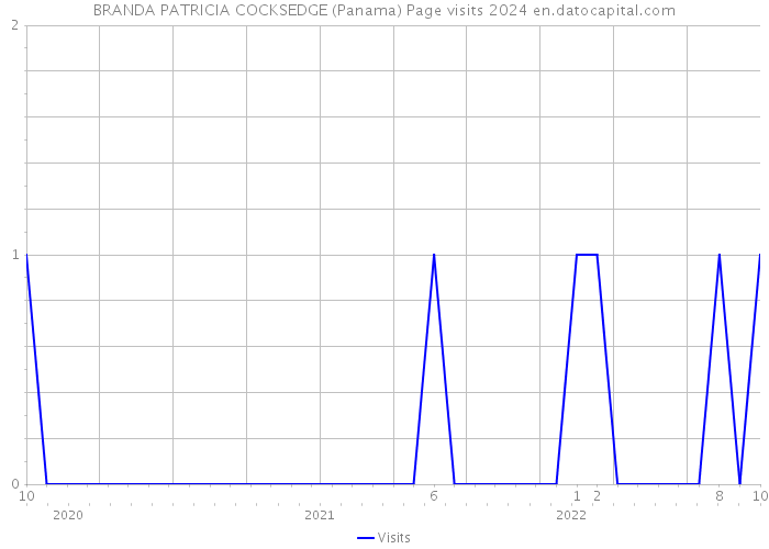 BRANDA PATRICIA COCKSEDGE (Panama) Page visits 2024 