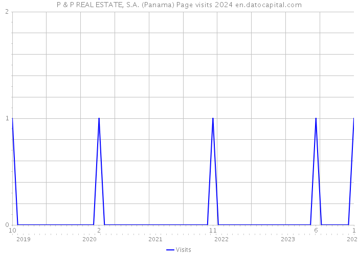P & P REAL ESTATE, S.A. (Panama) Page visits 2024 