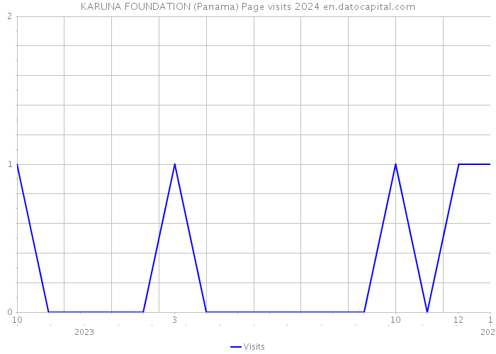 KARUNA FOUNDATION (Panama) Page visits 2024 