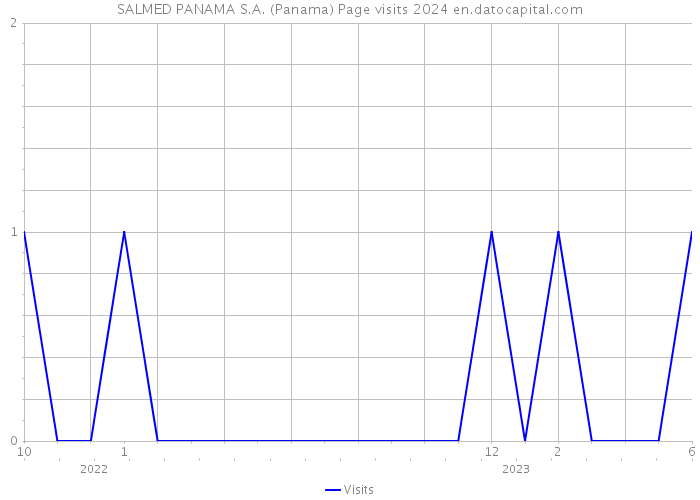 SALMED PANAMA S.A. (Panama) Page visits 2024 