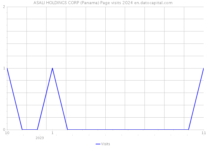 ASALI HOLDINGS CORP (Panama) Page visits 2024 