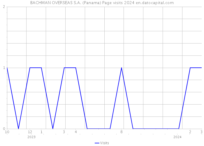 BACHMAN OVERSEAS S.A. (Panama) Page visits 2024 