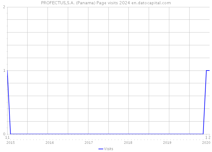 PROFECTUS,S.A. (Panama) Page visits 2024 