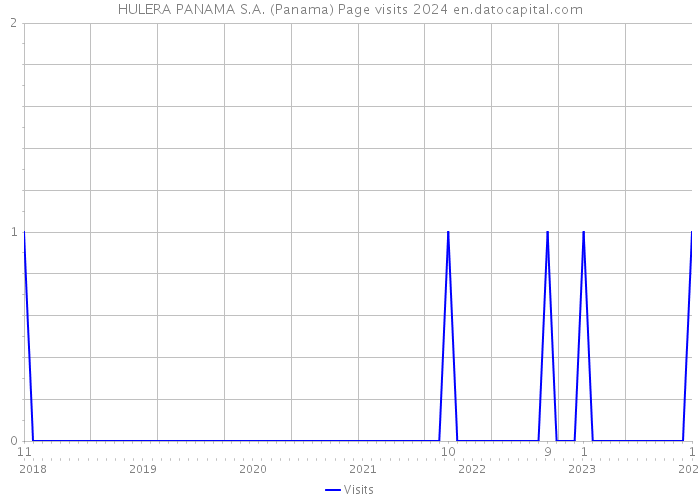 HULERA PANAMA S.A. (Panama) Page visits 2024 