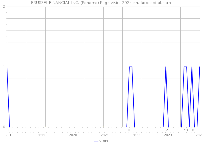 BRUSSEL FINANCIAL INC. (Panama) Page visits 2024 