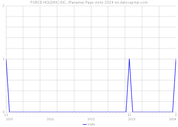 FORCE HOLDING INC. (Panama) Page visits 2024 