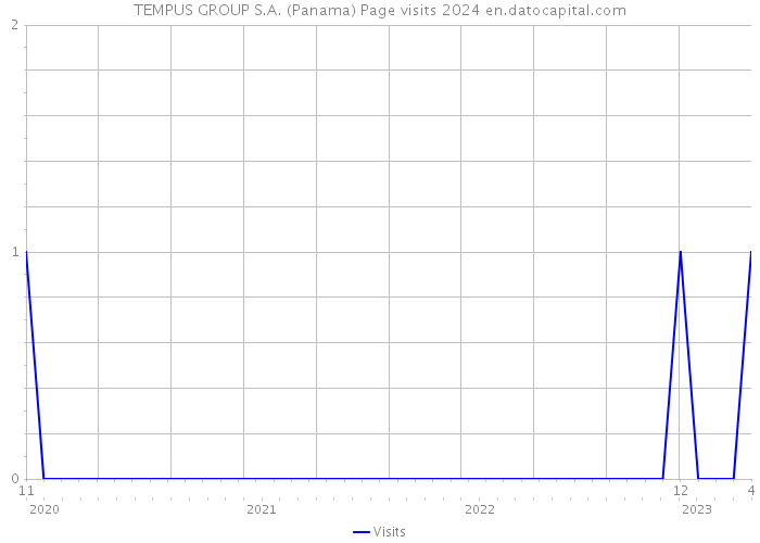 TEMPUS GROUP S.A. (Panama) Page visits 2024 