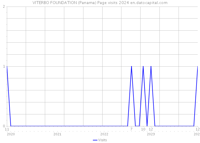 VITERBO FOUNDATION (Panama) Page visits 2024 