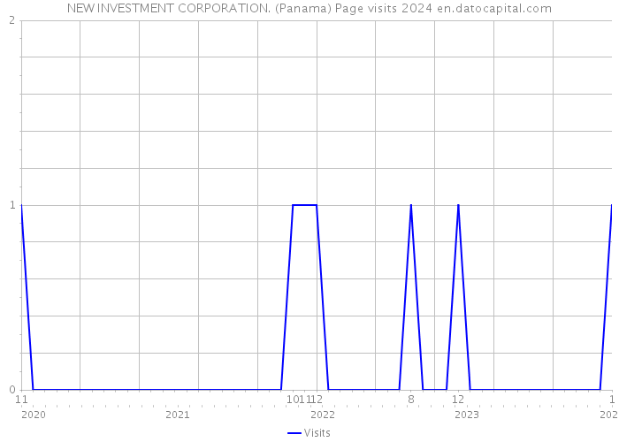 NEW INVESTMENT CORPORATION. (Panama) Page visits 2024 