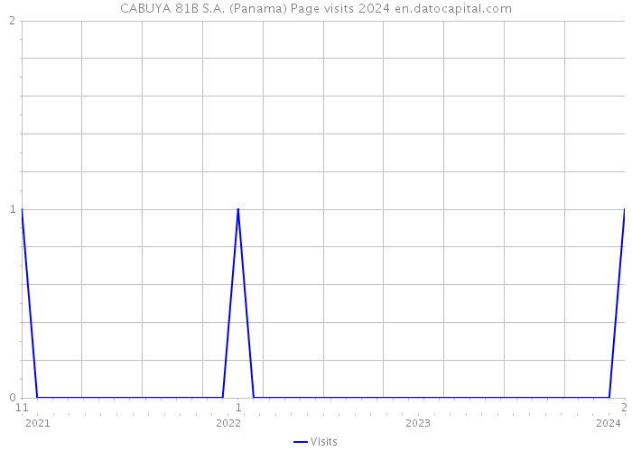 CABUYA 81B S.A. (Panama) Page visits 2024 