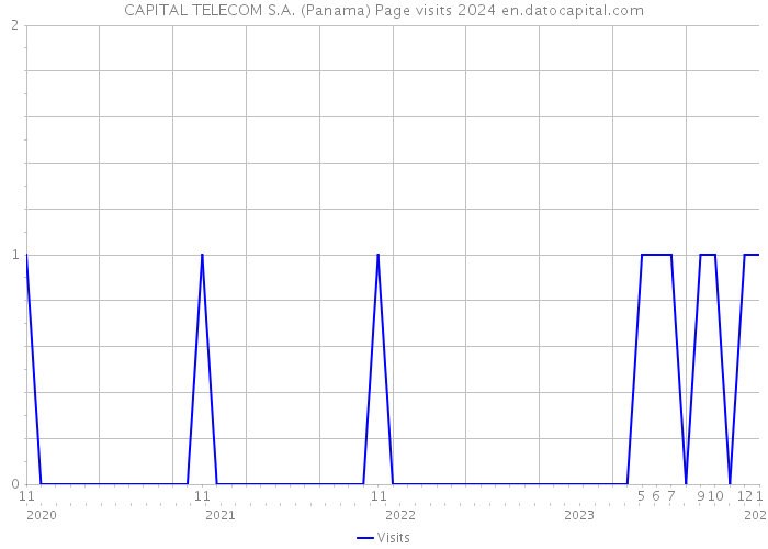 CAPITAL TELECOM S.A. (Panama) Page visits 2024 