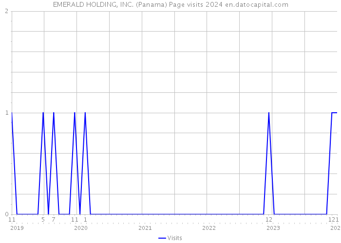 EMERALD HOLDING, INC. (Panama) Page visits 2024 