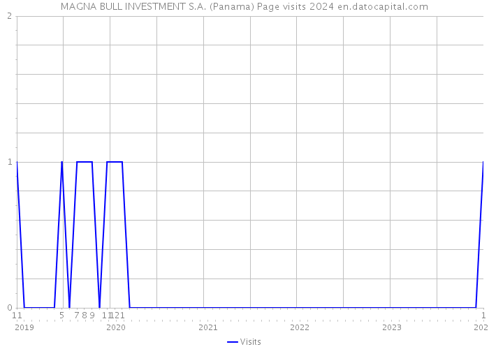 MAGNA BULL INVESTMENT S.A. (Panama) Page visits 2024 